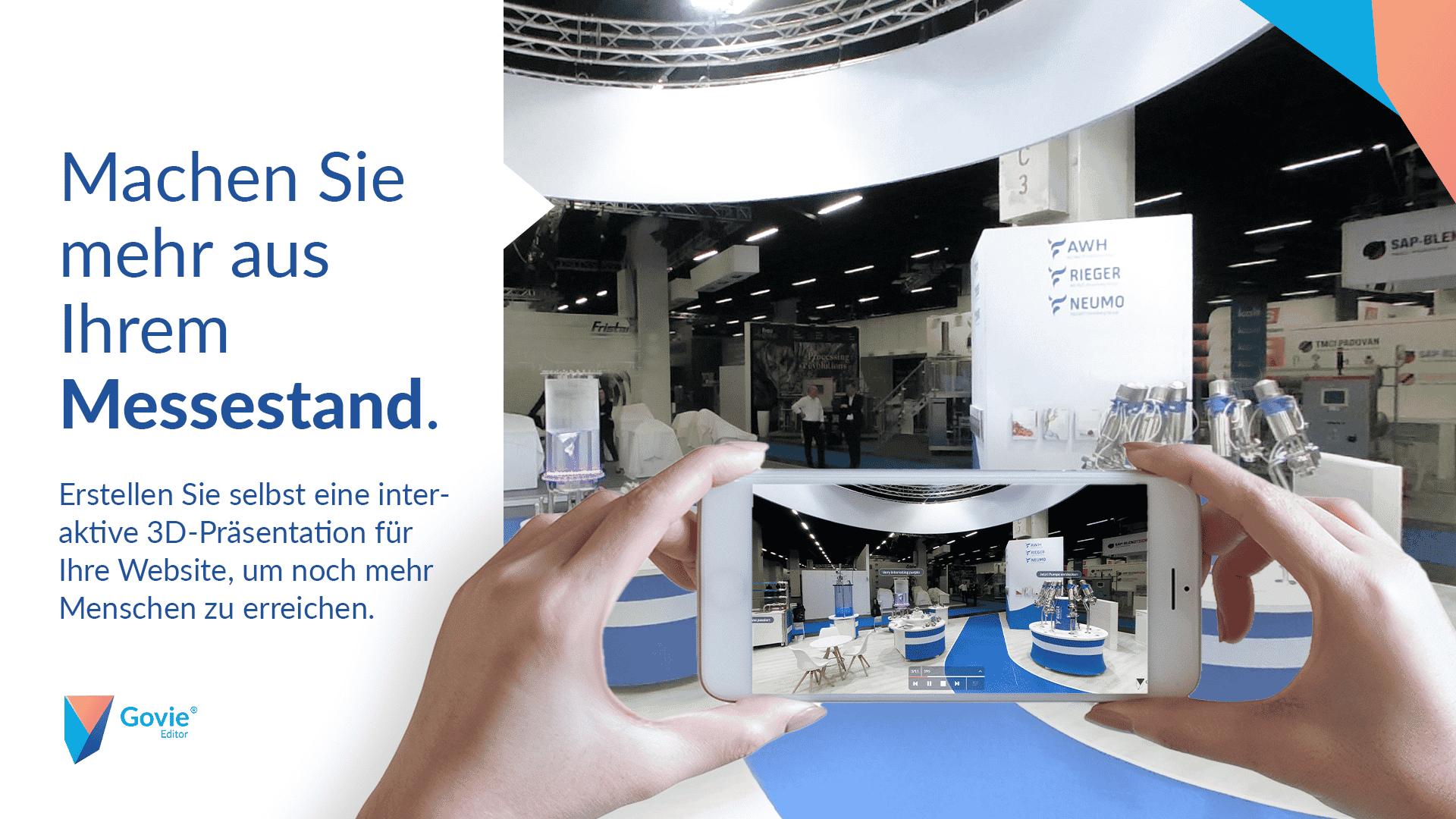 Virtueller Messestand als Panorama Govie